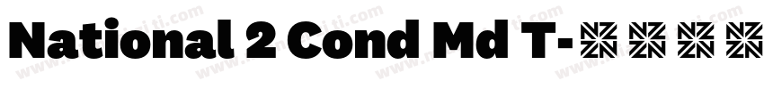National 2 Cond Md T字体转换